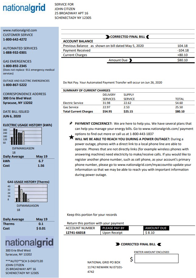  Minol USA business utility bill 